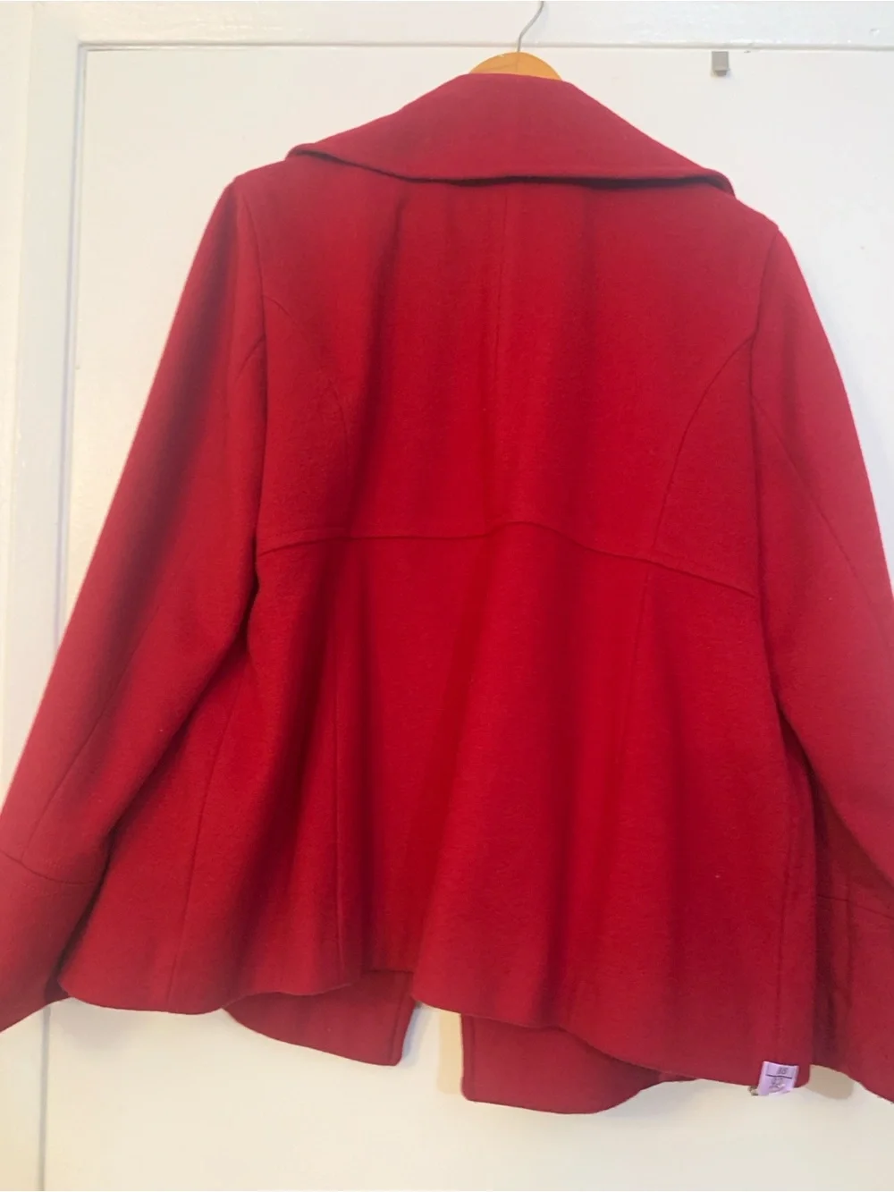 Michael Kors Crimson Double-Breasted Peacoat